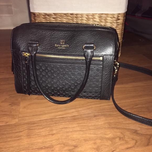 Kate Spade Black Bowler with detail front - Picture 3 of 8